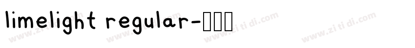 limelight regular字体转换